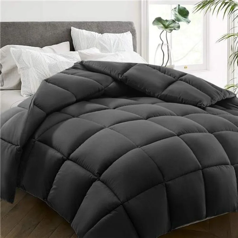 All Season Queen Size Bed Comforter - Cooling Down Alternative Quilted
